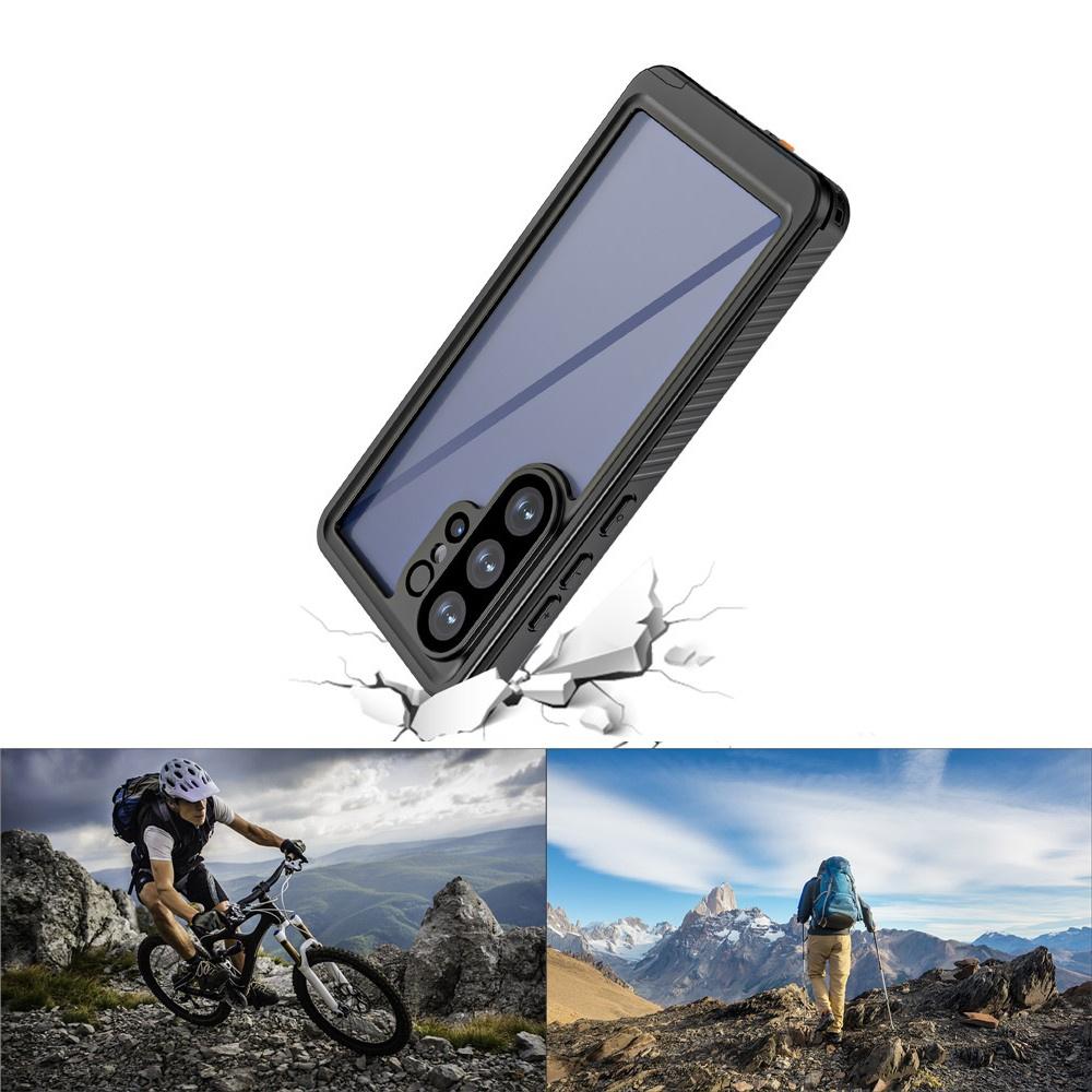IP68 Waterproof Case for Samsung Galaxy S26 Ultra, Redpepper, Black