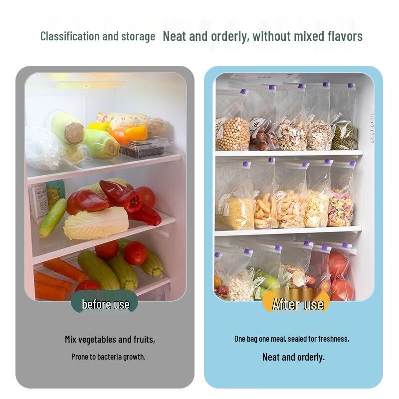 CHAHUA Double-Track Slider Storage Bags