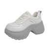 Small man platform dad shoes women's 2025 spring and autumn new inner height increase versatile niche fried street casual sports shoes