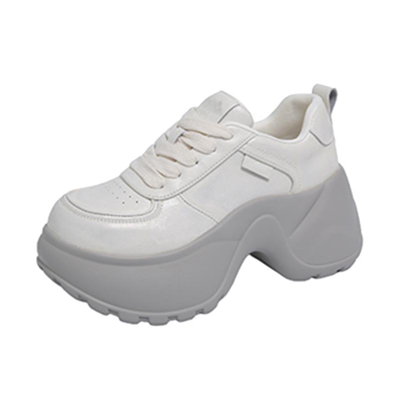 Small man platform dad shoes women's 2025 spring and autumn new inner height increase versatile niche fried street casual sports shoes