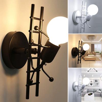 Applique Murale LED Style Industriel Art en Fer Vilain Escaliers Applique Murale Chambre d'Enfants Chambre Hôtel Chevet Luminaires