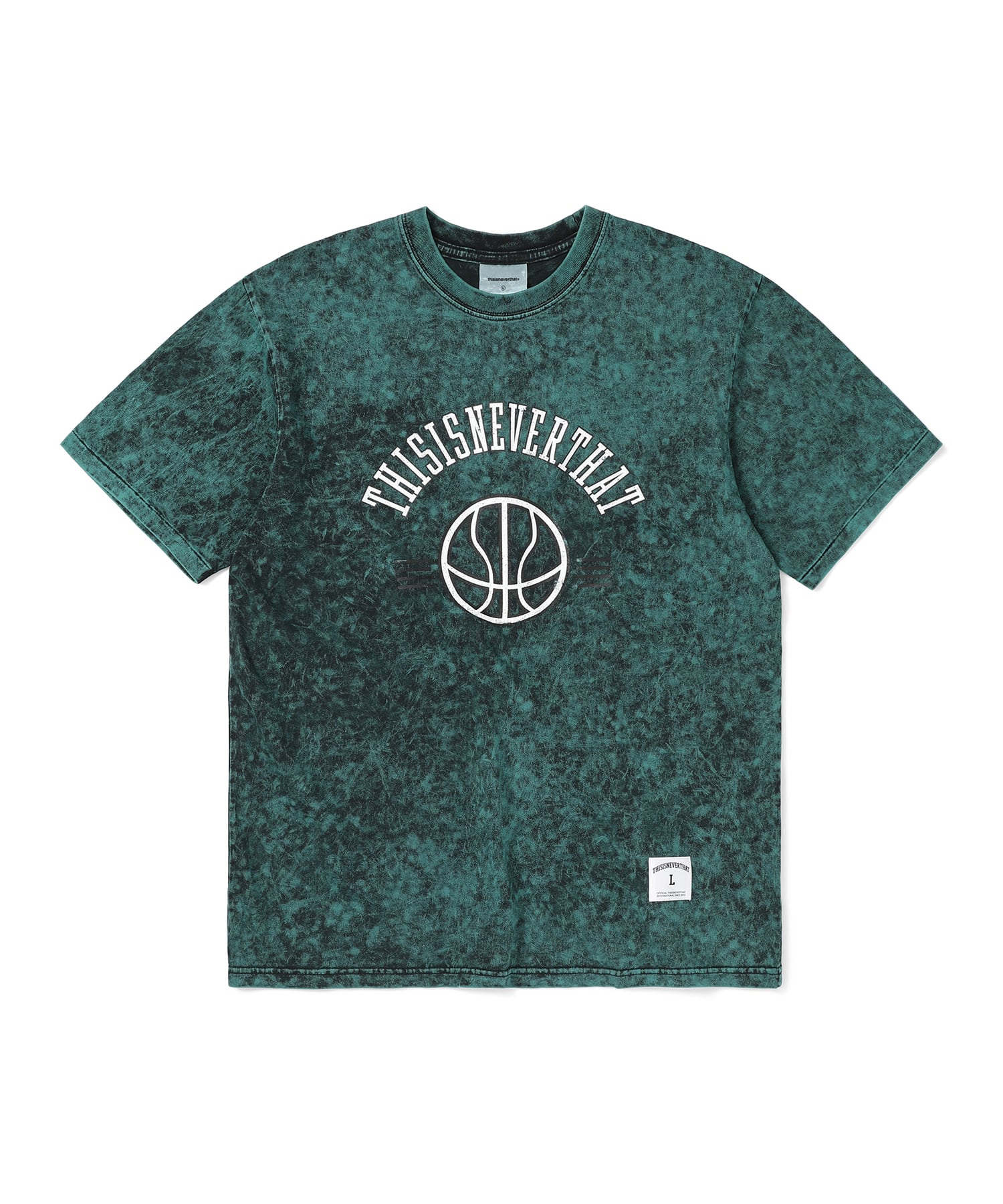 This Is Never That Faded Basketball Tee Green M