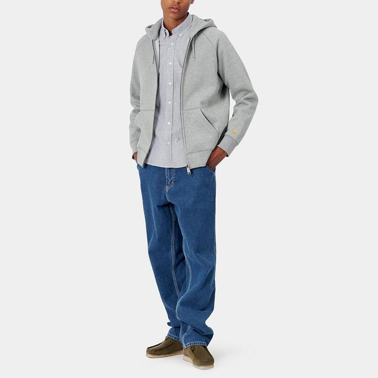Carhartt WIP FW21 Solid Color Casual Straight Leg Work Jeans Men Jeans Light-Blue I022947-01-06
