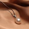 Korean Retro Ethnic Shell Pearl Pendant Necklace - Minimalist Women's Fashion Jewelry