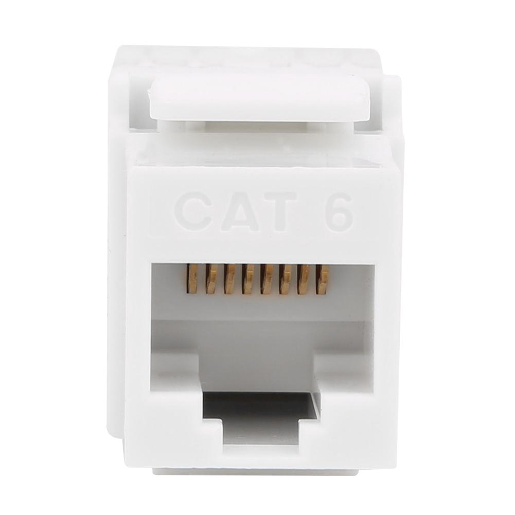 3pcs 180 degrees Module Category 6 Unshielded 10 Gigabit Networks Information Connector Socket