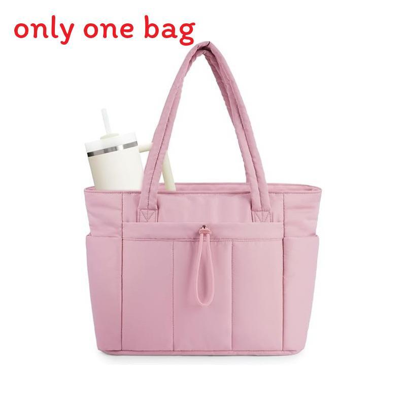 Borsa Tote Casual da Donna in Nylon con Cerniera Custodia per Laptop per Viaggi e Uso Quotidiano