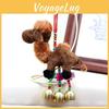 Lovely Plush Camel Bell Ornament Soft Stuffed Animal Keychain Souvenir