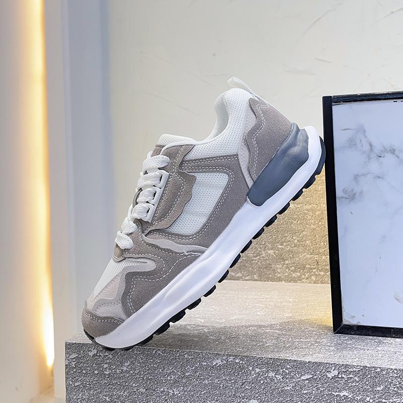 Design Sense Sports Casual Shoes Women'S New Autumn Dissolved Bottom Forrest Gump Shoes Versatile Retro Niche Running Shoes