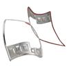 Silver ABS Tail Light Cover Set for Toyota Yaris Vitz 200