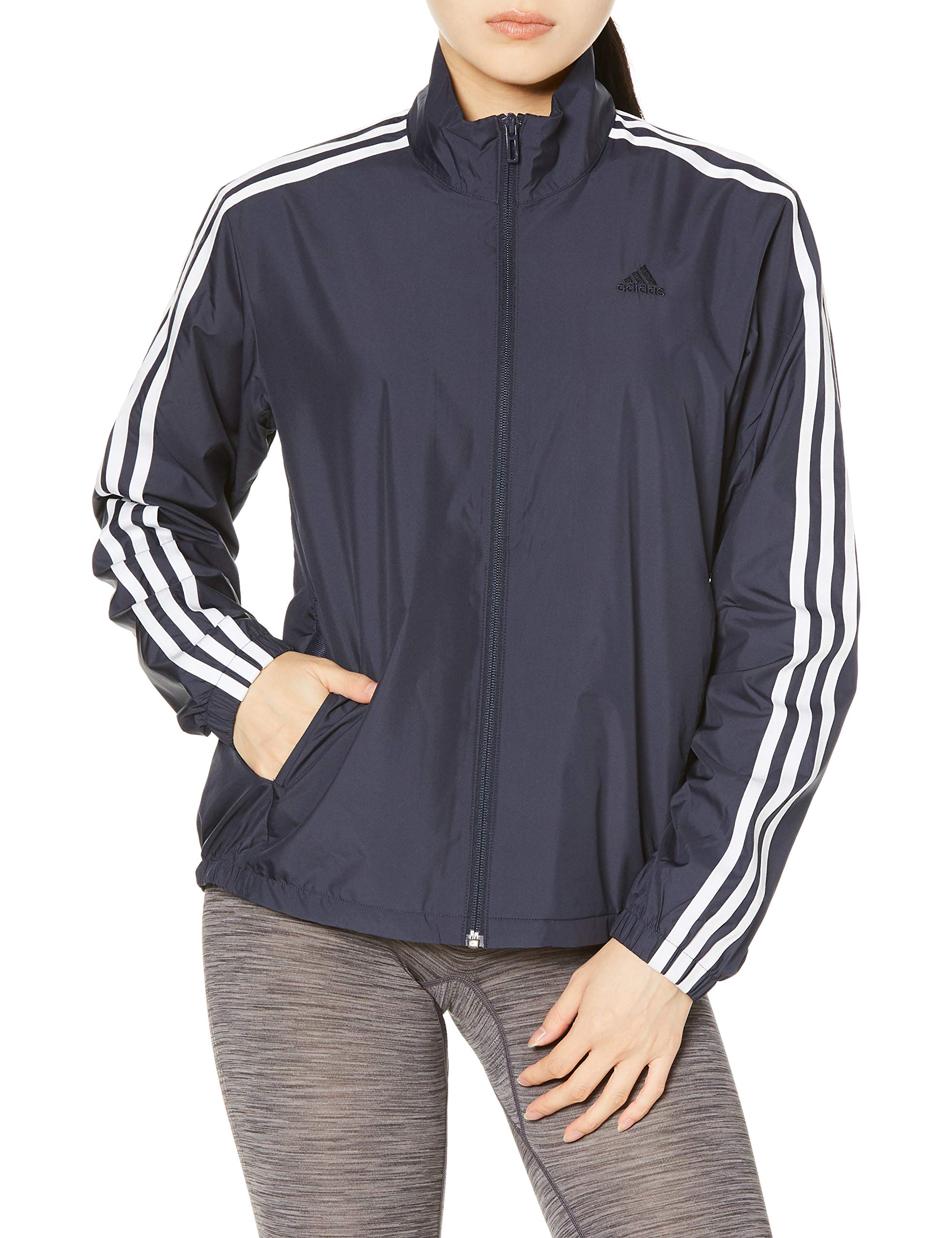 

Ветровка Jersey Top 3 Stripes IXK57 Legend Japan на японский размер [Adidas] Must-have для женщин Ink/White (GF6955) Дж/С (эквивалент S)