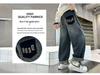Boys' Stylish Jeans for Spring/Autumn - Trendy and Versatile Long Pants for Medium to Large Children
