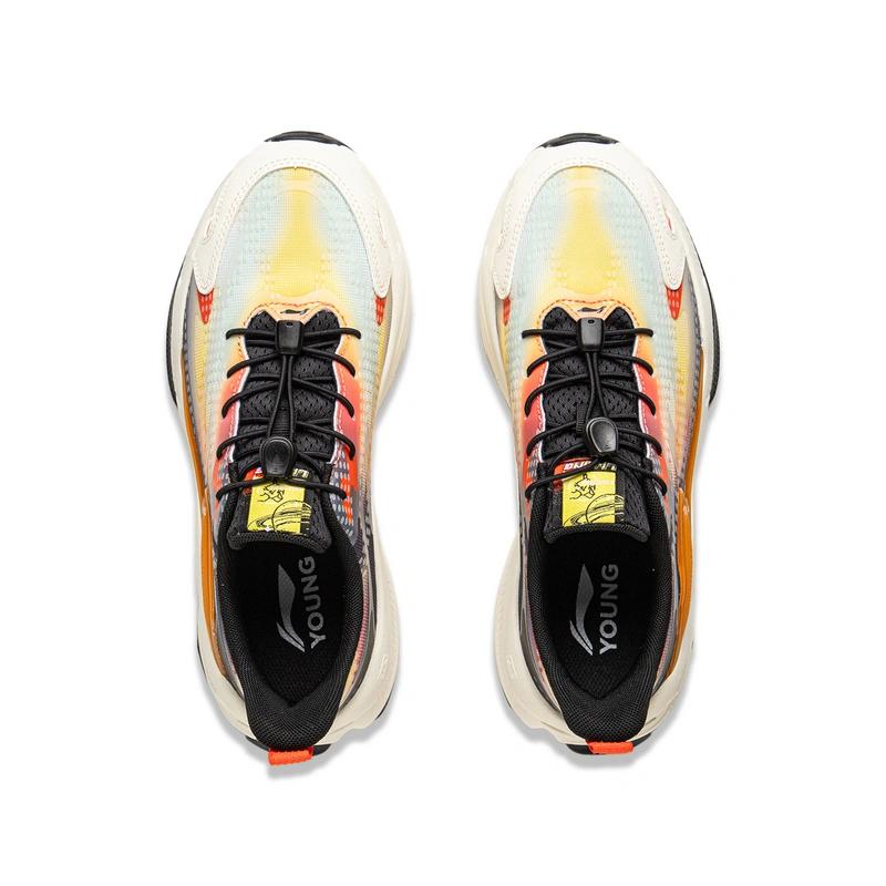Li Ning Kids Sports Lifestyle Series Night Elf 5 Comfortable Versatile Shock Absorbing Wear Resistant Rebound Low Top Casual Shoes YKCV138-7