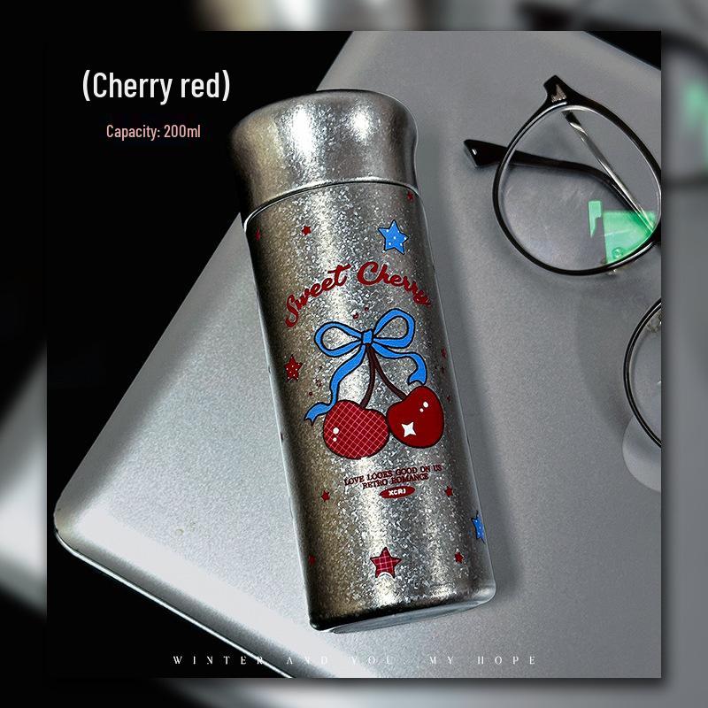 Compact Pure Titanium Tea Thermos for Girls – Stylish Pocket-Sized Cup