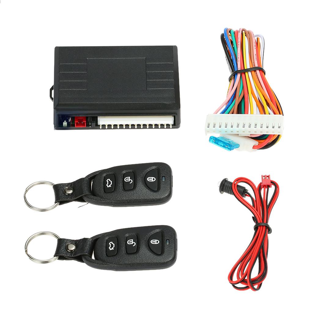 Keyless Car Entry System 3 Buttons Universal Car Door Lock Remote Central Kit with LED Indicator
