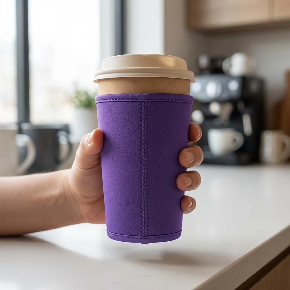 Coffee Tea Drink Cup Neoprene Holder Reusable Insulated Cup Sleeve