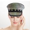 Bridal Hat Captain Hat with Crystals Sailor Hat for Wedding Girl Officer Hat for Wedding Bachelorette Party