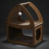 Cat Scratcher House Snug Pet Furniture Comfortable for Living Room, Indoor Cats