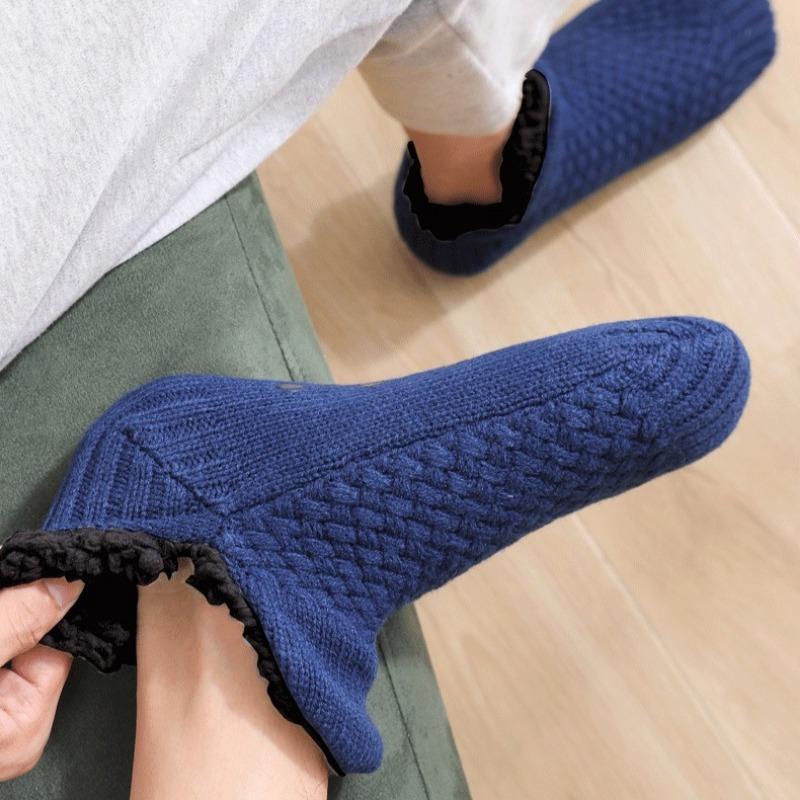 Winter Snow Socks Unisex Thicken Warm Home Bedroom Socks Men and Women Slippers Non-Slip Foot Warmer Carpet Knitted Socks