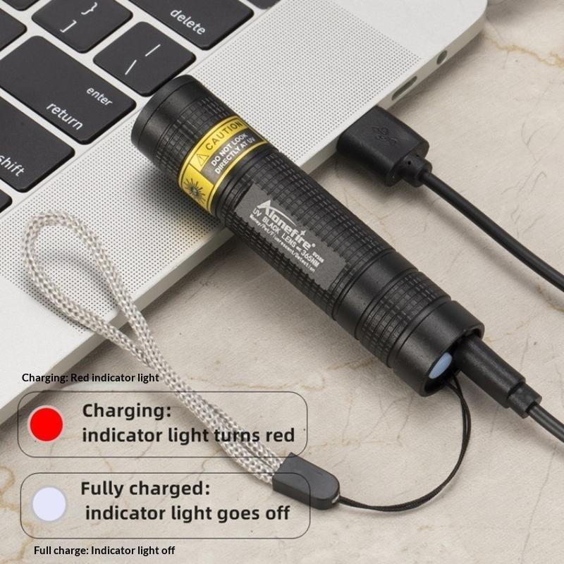 365Nm Mini Uv Led Blacklight Flashlight Usb Rechargeable Nail Lamp Pet Stain Leakage Marker Ore Money Scorpion Detection Lights