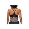 Jordan Indy Letter Logo Print Low Intensity Support Quick-Dry Sports Bra Women Underwear Black FB4096-010
