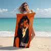 Personalized Dark Magic Dragon Art Beach Towel Microfiber Beach Towel Thin Absorbent for Beach Swimming Yoga Bath Sports. 0910287