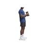 Adidas D4T Solid Color Crew Neck Pullover Sports Short Sleeve T-Shirt Men Tops Dark-Blue IC2017