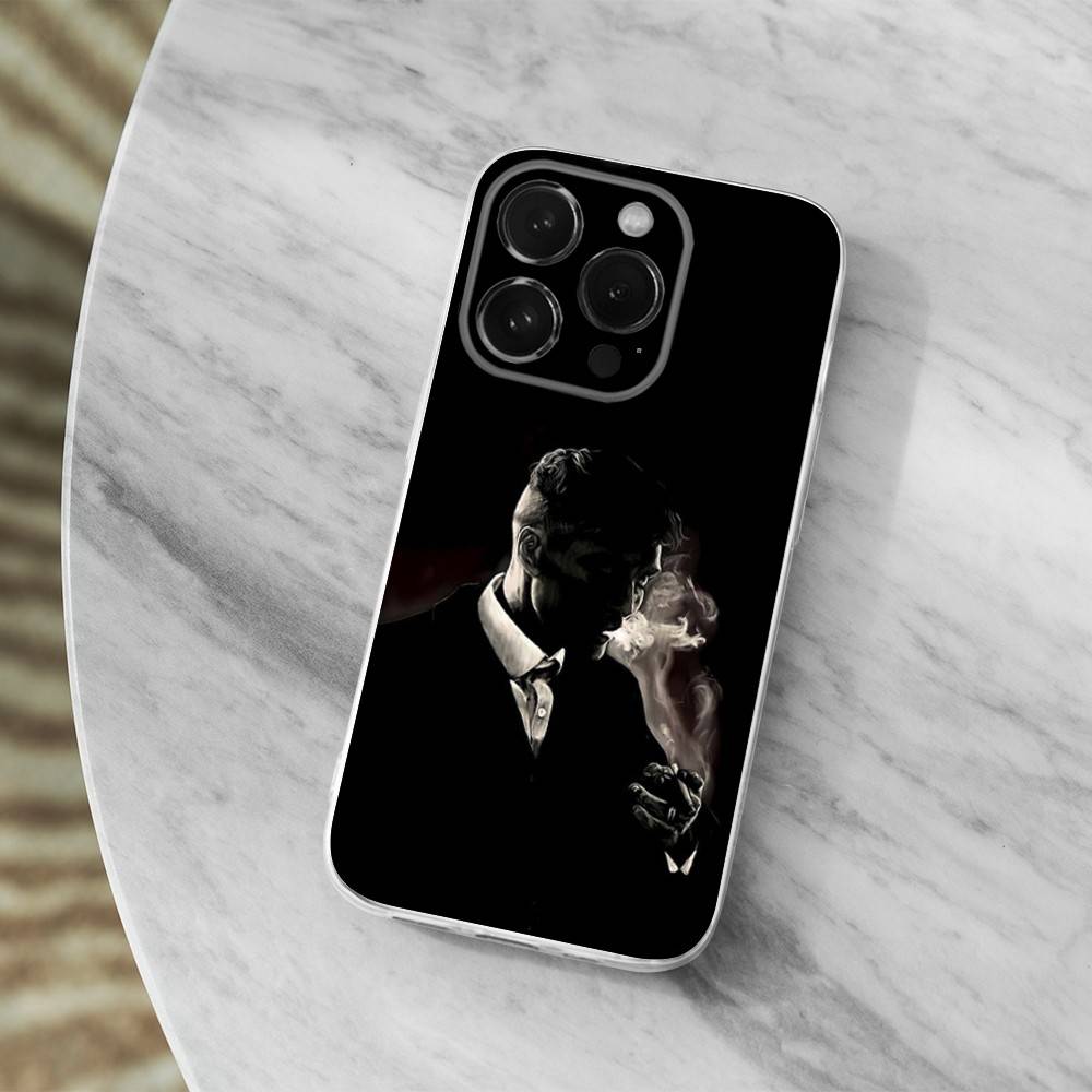 Movie P-Peaky B-Blinders HOT Phone Case For iPhone 16,15,14,13,12,11 Pro,Max,Plus,X,XS,XR,SE,Mini Transparent Soft Cover