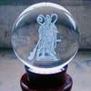 Transparent White Crystal Ball Ornament - Perfect High-End Gift for Home, Office, or Living Room Decor
