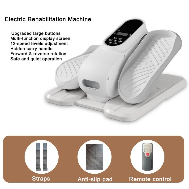 Electric Air Walker Stepper Household Indoor Fitness Equipment Quiet Motor, Adjustable Resistance&LCD Tracker for Home Gym/Office Workout