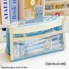 Dopamine Color Block Transparent Pencil Case: Multi-Layer Patchwork Design for Students
