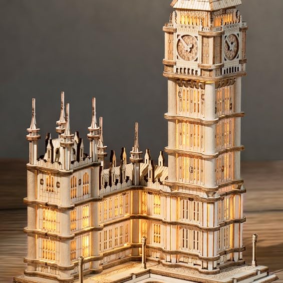 Japanese Instruction Manual Robotime 3D Wood Puzzle Ornament Series Tsukurunsu® [Official sales/Japanese Included] (Big Ben)