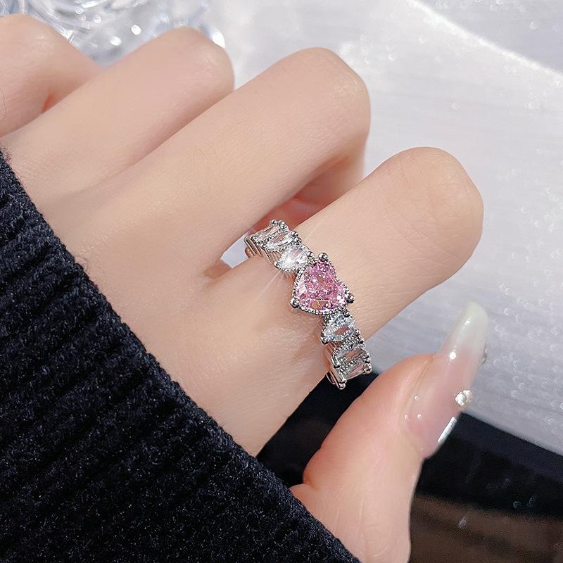 Star Moonstone Irregular Opening Ring Cold Wind Advanced Sense Personality Niche Design Sense Ring Female