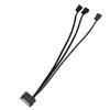 24AWG Power Cord 3Pin/4Pin 4-Pin Connector Professional SATA to 4pin  Computer Cooling