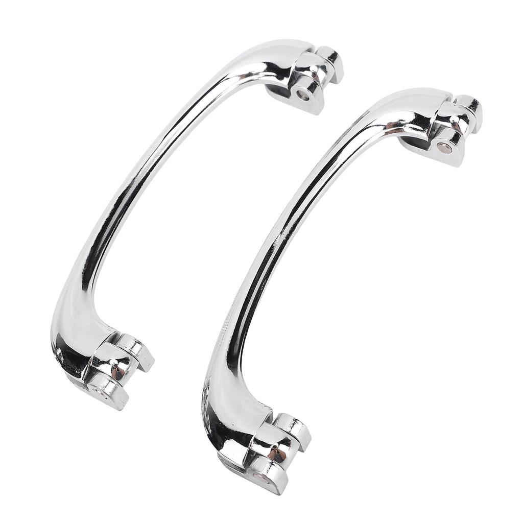 1 Pair Chrome Interior Door Pull Handle Universal LWH106 Wearproof Inside Door Handle Replacement for Classic Cars Tudor
