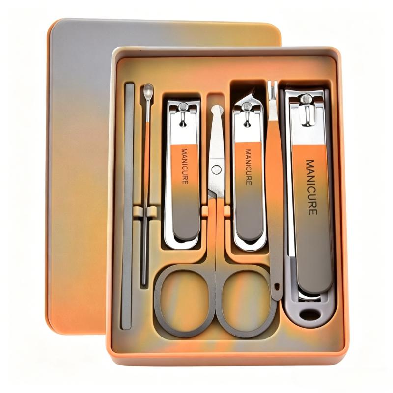 Xiaomi Complete 7 Pcs Set Manicure Kit Nail Clippers with Clippers Cuticle Pusher & Trimmer Portable Gift For Women and Men