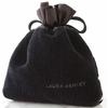 Laura Ashley "Chenille" Drawstring Bag, Roses, Black, Approx. 19 X 3 X 20cm (RUA44572, Bk)