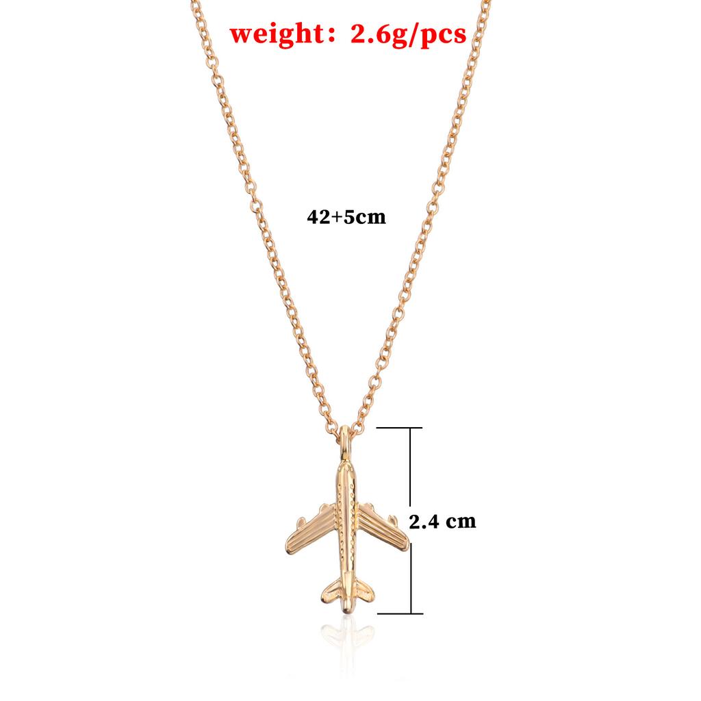 Men's romance, European and American creative necklace one direction alloy aircraft necklace