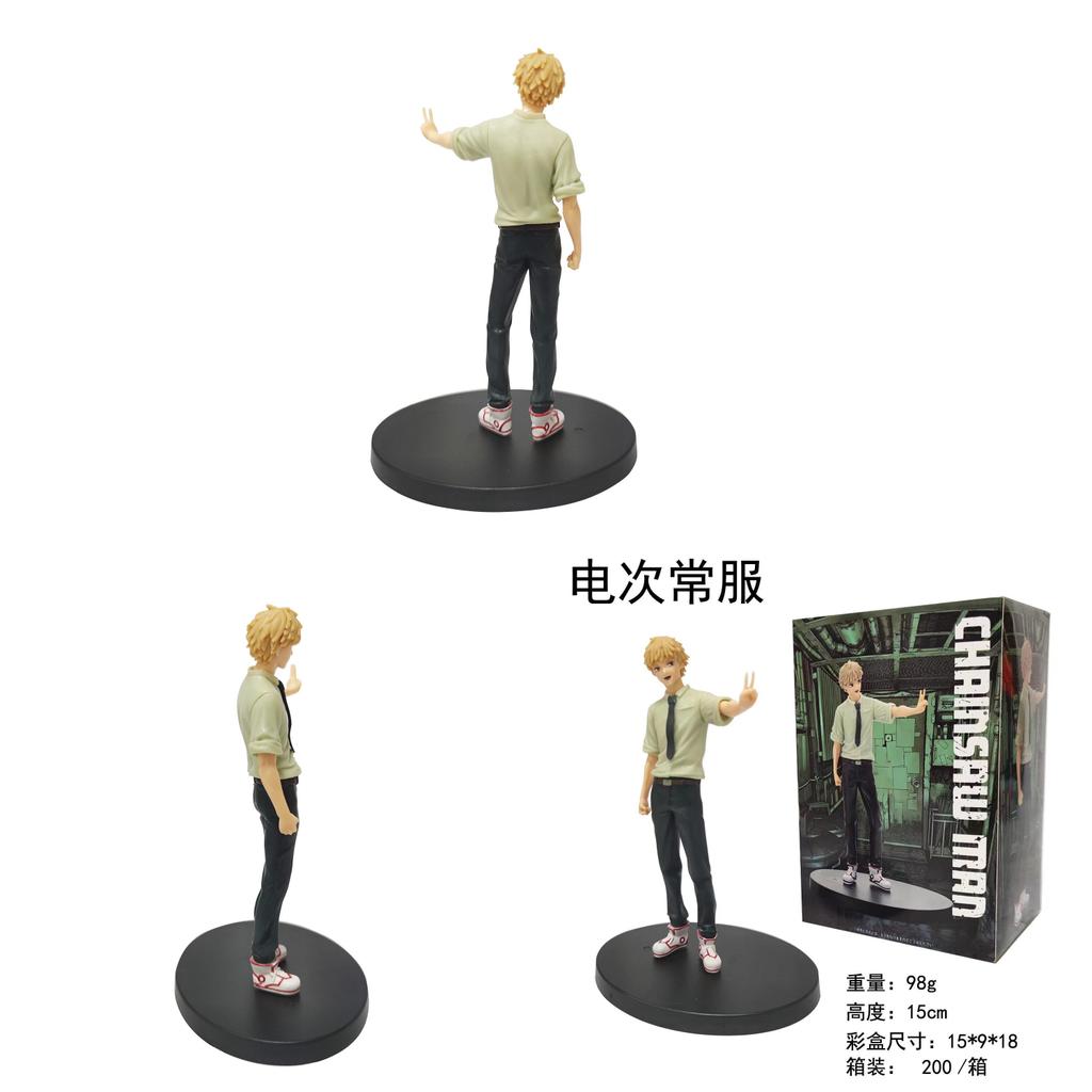 Chainsaw Man Denji Pvc Model Electric Hand Puppet With Assembly For Collectible Display
