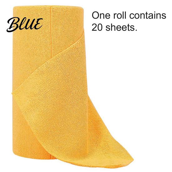 Non-scratch Countertop Wipes Microfiber Cleaning Cloth Roll Lint-free Washable Wipes Tear Wear-resistant Kitchen Away Paper Towels for Wet