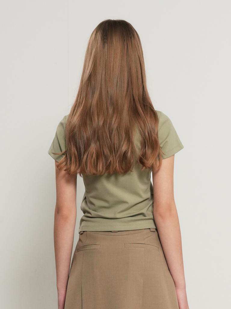 GENERALIDEA Soft Slim Fit T-Shirt [Khaki] / Wbe3L01503