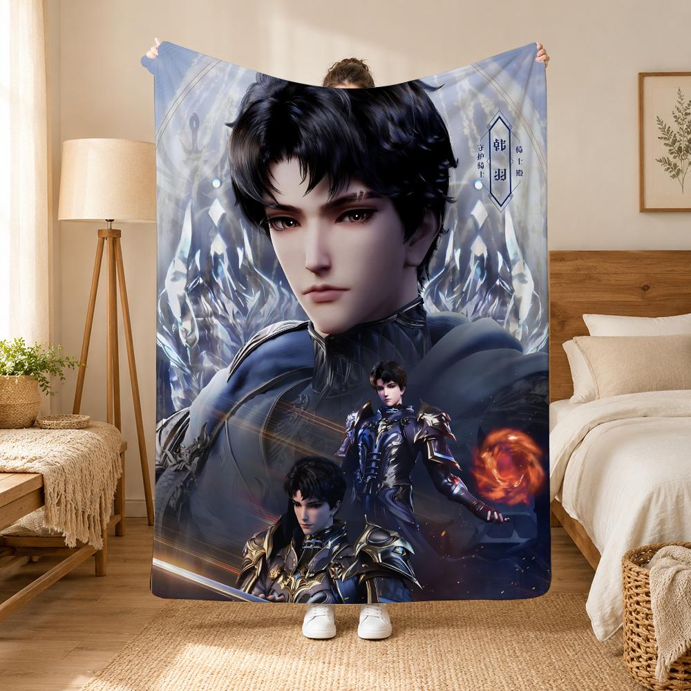 Throne of Seal Anime Throw 240g flannel blanket, suitable for sofas, beds, offices, exquisite gift blankets