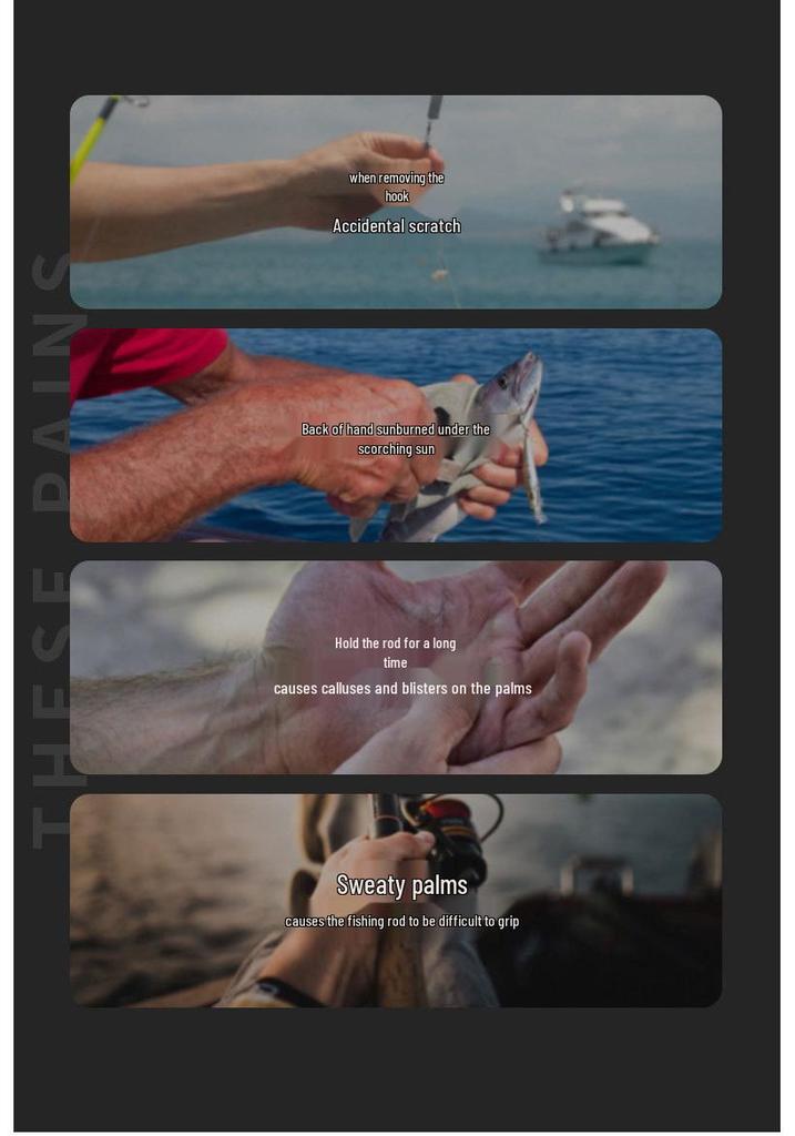 Breathable Non-Slip Sun Protection Fishing Gloves, 3-Finger or 5-Finger Options.