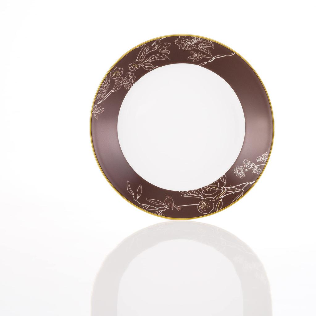 Okura Touen Touen x Garden of Silence Mini Diameter Made in [Okura Chiso] Plate, approx. 13cm, Japan, 54CS/C307