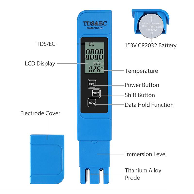 Buy Portable Handheld Digital PH Meter/LCD TDS EC Water Purity PPM