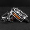 Aluminum Alloy Bicycles Pedals Nonslip Wide Flat Pedals Reflective Sheet Safety Cycling Platform Pedals for Road Bike