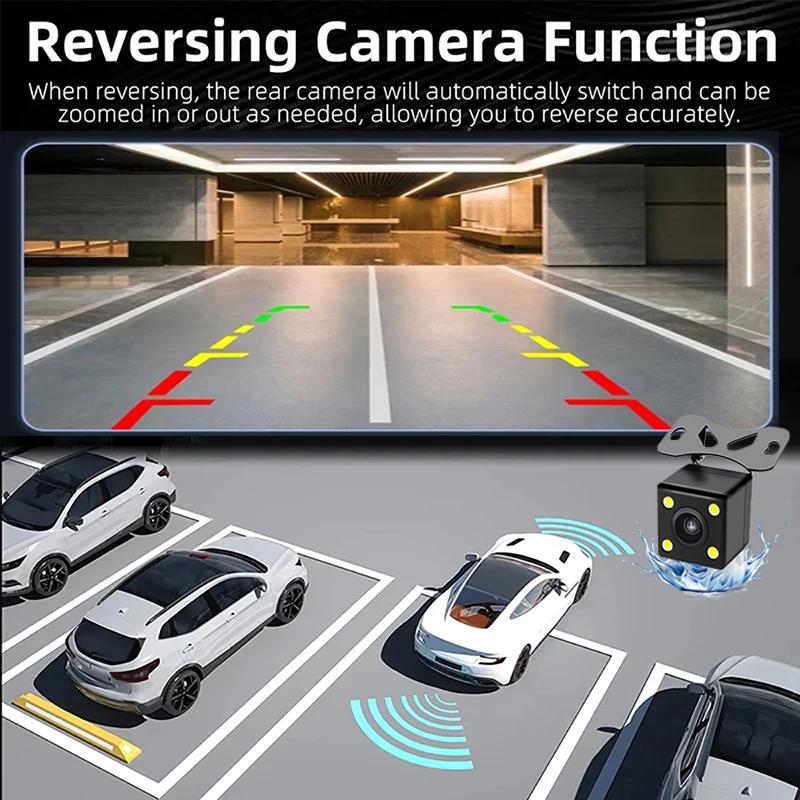 Camera For Vehicle 3 Lens 1080P WIFI Video Recorder 2Inch Rear View Camera Black Box Car Accessory Car Dash Cam For Car