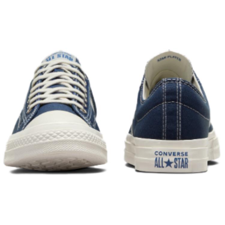 Converse Star Player 76 Low Navy Vintage White Unisex Sneaker Blau A08540C