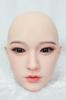 Figure Head Only, 100% Silicone Head, Head Only, Wig Type, Two Connection Methods, Wig Type, GJ-062 Number