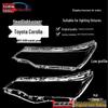 Corolla 2016-2018 Headlight Cover Set - High/Low Configurations, Clear Lampshade Replacement.