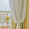 Telescopic Rod French Lace Gauze Curtains for Bedroom, Bay Window, Balcony, & Door
